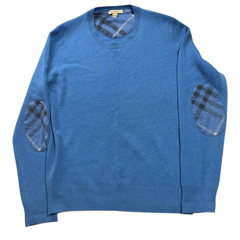 Burberry Brit Cashmere Sweater with Elbow Patches